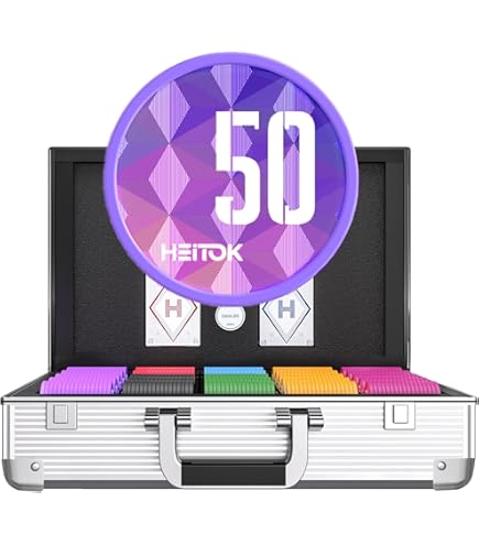 Amazon.co.jp: vidaXL ポーカーセット チップ1000枚 アルミ, ポーカー